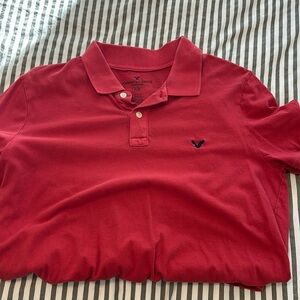 American Eagle Flex Polo RED MEDIUM